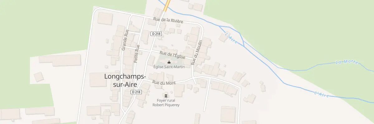 Plan du 1 Rue du Moulin à Longchamps-sur-Aire
