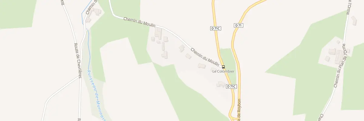 Plan du 85 Chem du Moulin à Murinais