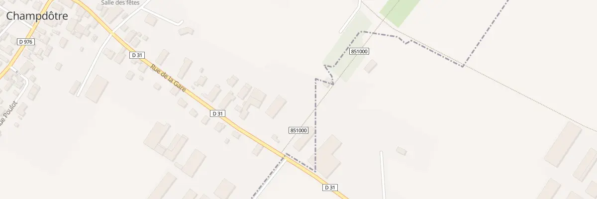 Plan du 21 Rue de la Gare à Pont