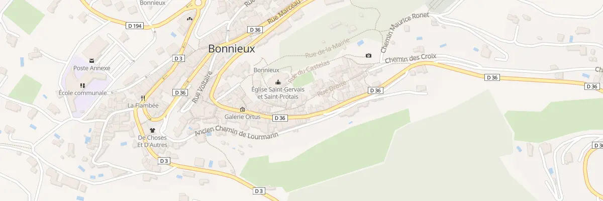 Plan du 29 Rue Droite à Bonnieux