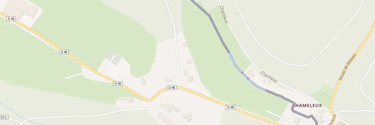 Plan du 1 Sen du Fond de Nanty à Williers