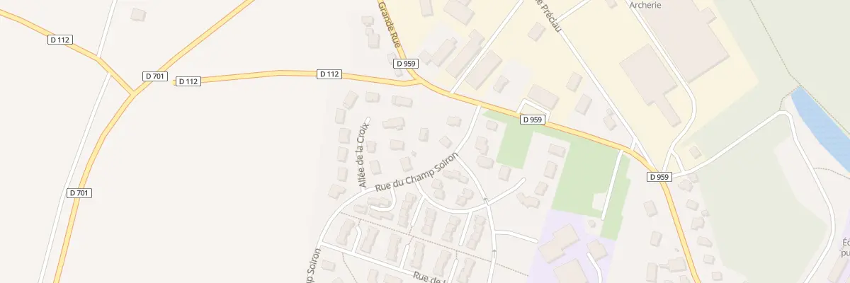Plan du 23 Rue du Champ Soiron à Mirebeau-sur-Bèze