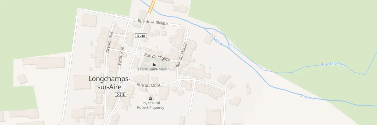 Plan du 2 Rue du Moulin à Longchamps-sur-Aire