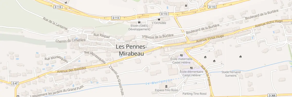 Plan du 5 Rue de la République aux Pennes-Mirabeau
