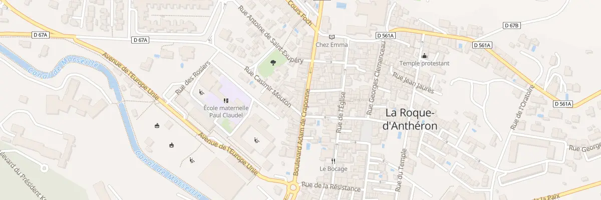 Plan du 24 Bd Adam de Craponne à La Roque-d’Anthéron