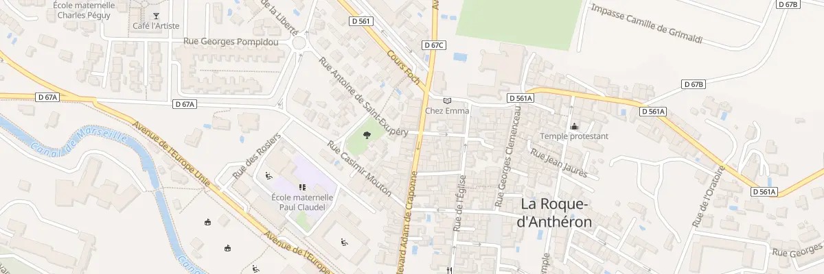 Plan du 1 Rue Antoine de Saint-Exupéry à La Roque-d’Anthéron