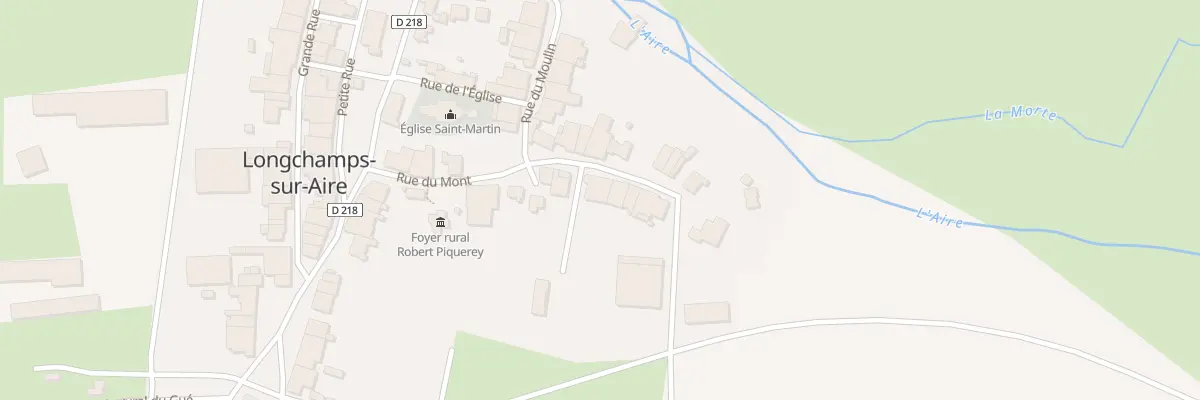 Plan du 14 Rue du Mont à Longchamps-sur-Aire