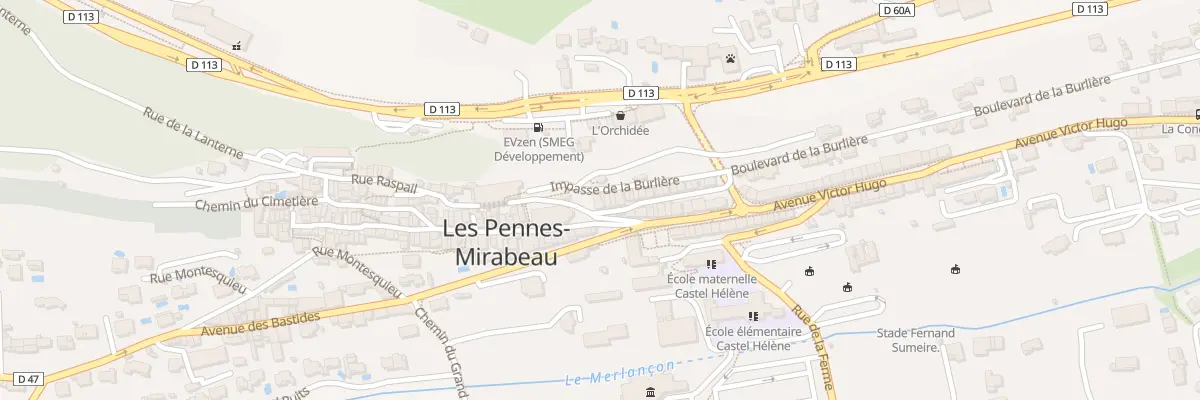 Plan du 1 Bd de la Burlière aux Pennes-Mirabeau
