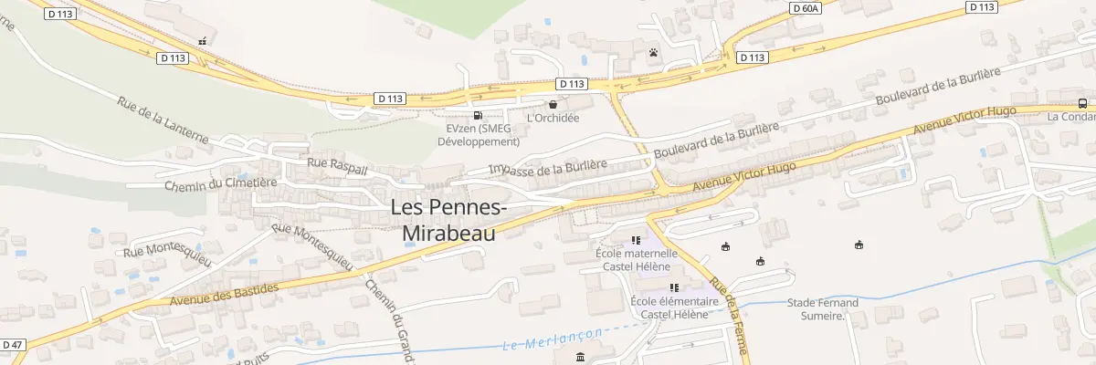 Plan du 5 Bd de la Burlière aux Pennes-Mirabeau