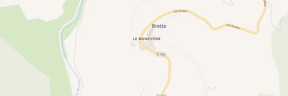 Plan du 1357 Via Bretto à Brette