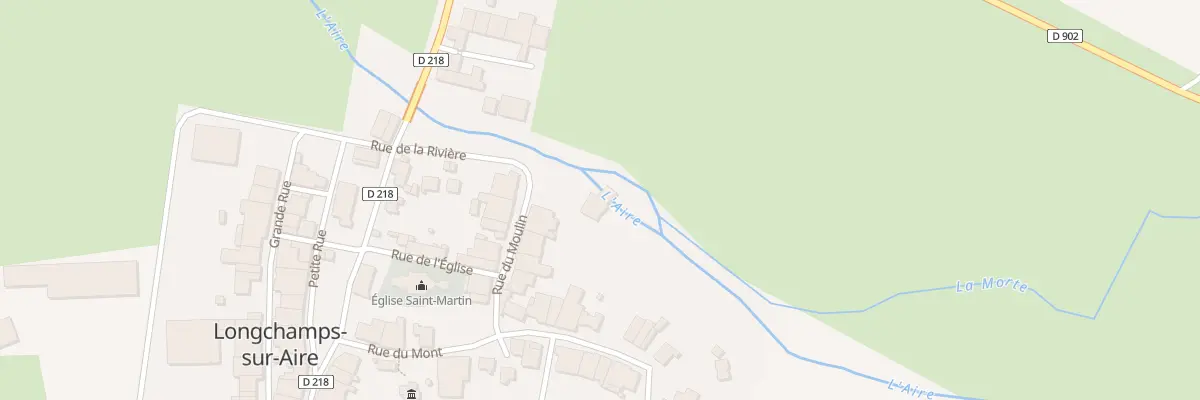 Plan du 12 Rue du Moulin à Longchamps-sur-Aire