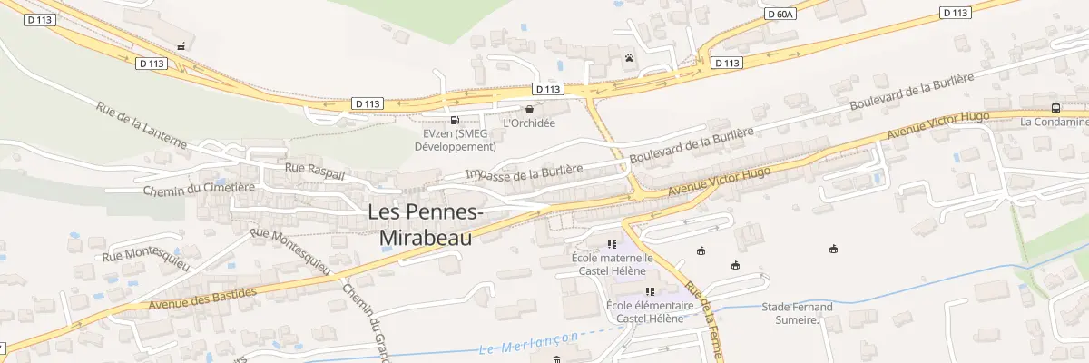 Plan du 13 Bd de la Burlière aux Pennes-Mirabeau