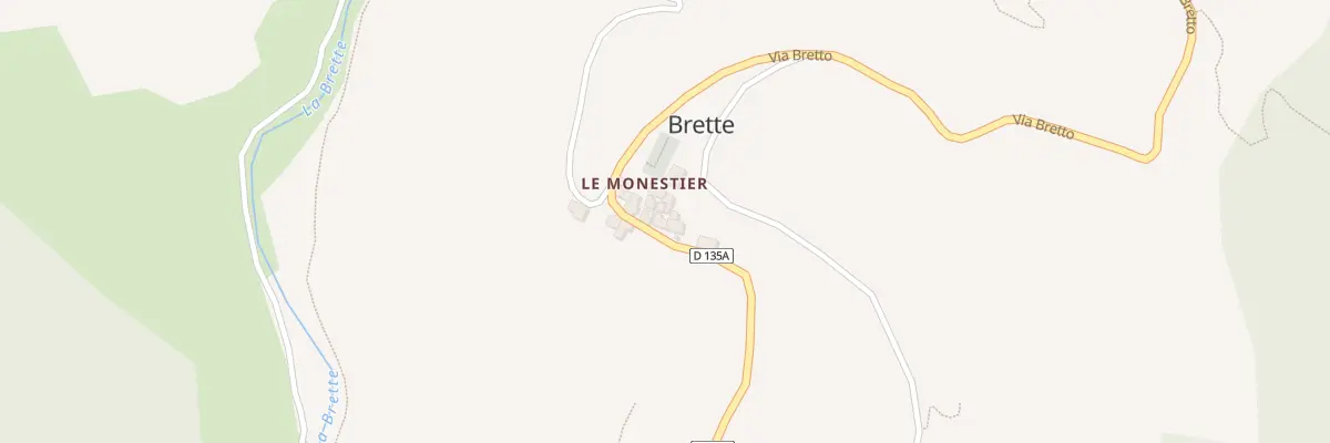 Plan du 1342 Via Bretto à Brette
