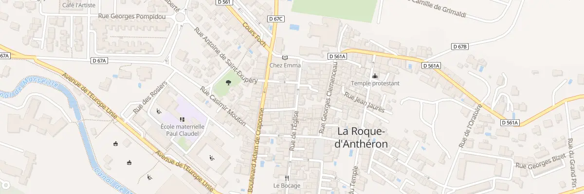 Plan du 8 Rue de l’Eglise à La Roque-d’Anthéron