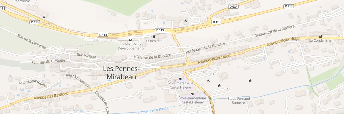 Plan du 25 Bd de la Burlière aux Pennes-Mirabeau