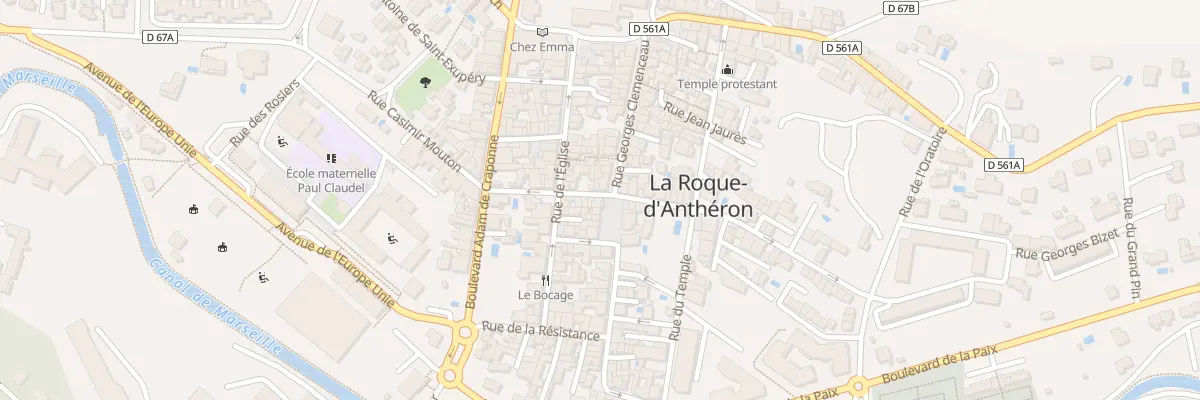 Plan du 2 Pl de la République à La Roque-d’Anthéron