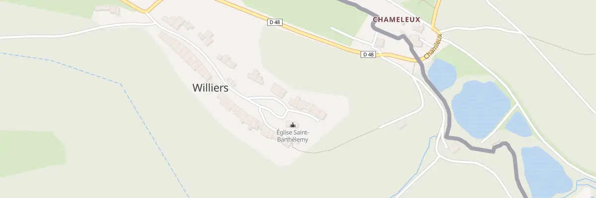 Plan du 2 All du Tilleul à Williers