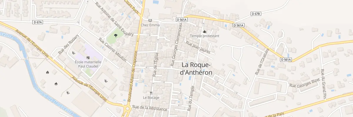 Plan du 1 Imp Georges Clémenceau à La Roque-d’Anthéron
