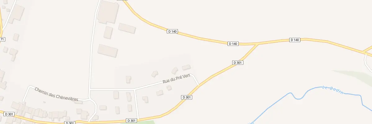 Plan du 11 Rue du Pre Vert à Isômes
