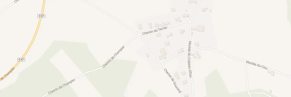 Plan du 13 Che du Terrier à Flachères