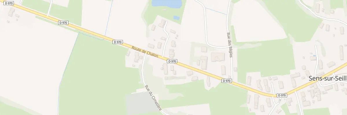 Plan du 597 Rte de Chalon à Sens-sur-Seille