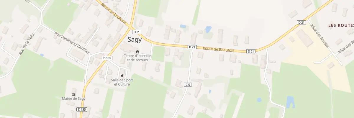 Plan du 108 Rte de Beaufort à Sagy