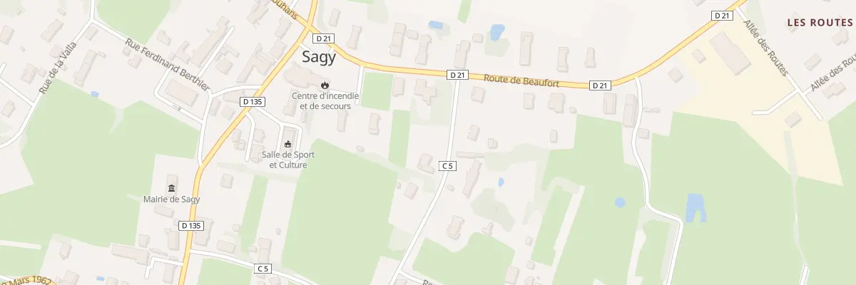 Plan du 84 Rue des Brethenières à Sagy