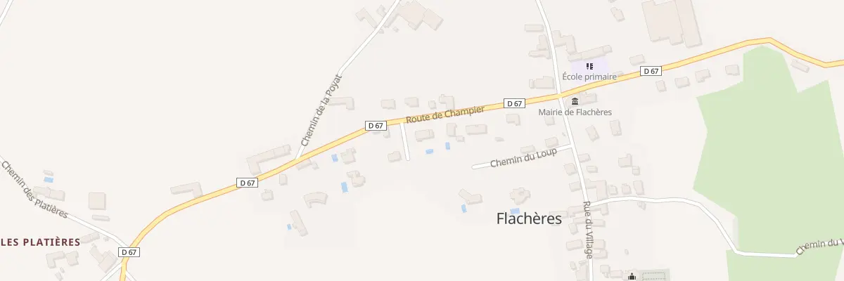 Plan du 67 Rte de Champier à Flachères