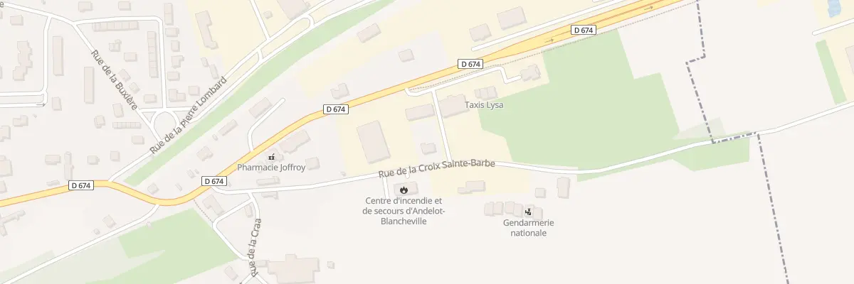 Plan du 5 Rue de la Croix Sainte Barbe à Andelot-Blancheville