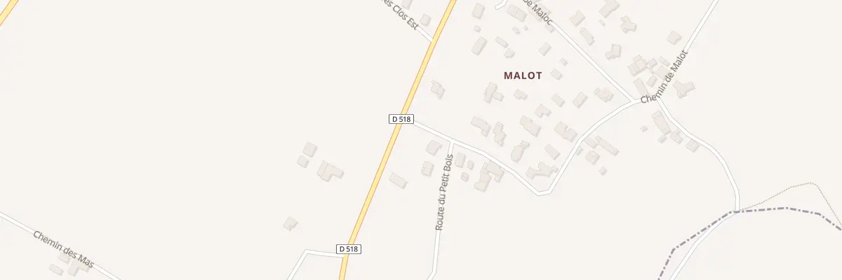 Plan du 34 Che de Malot à Saint-Romans