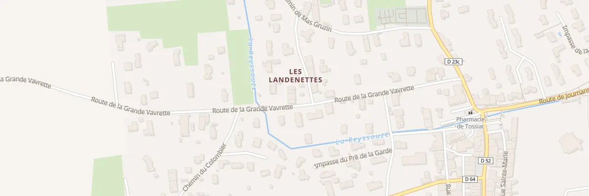Plan du 278 Rte de la Grande Vavrette à Tossiat