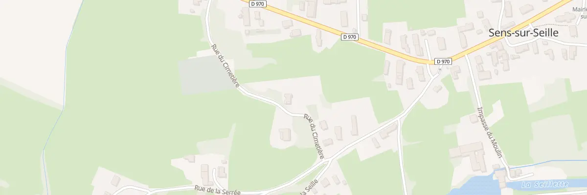 Plan du 305 Rue du Cimetiere à Sens-sur-Seille
