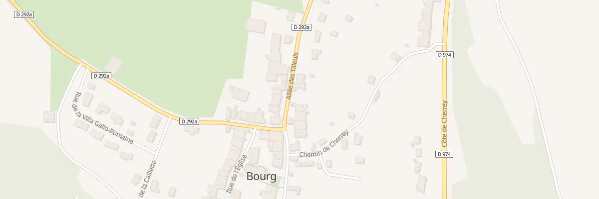 Plan du 8 All des Tilleuls à Bourg