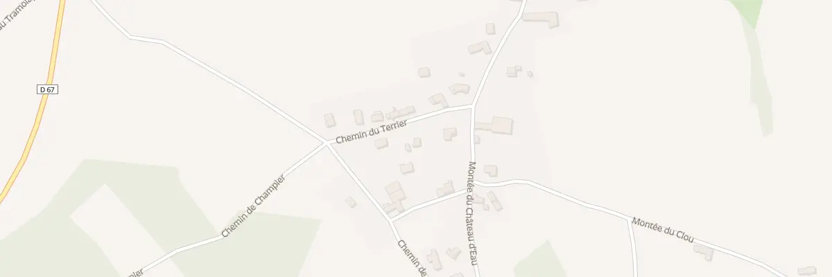 Plan du 34 Che du Terrier à Flachères