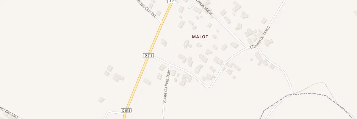 Plan du 97 Che de Malot à Saint-Romans