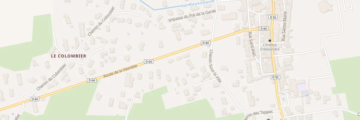 Plan du 255 Rte de la Vavrette à Tossiat