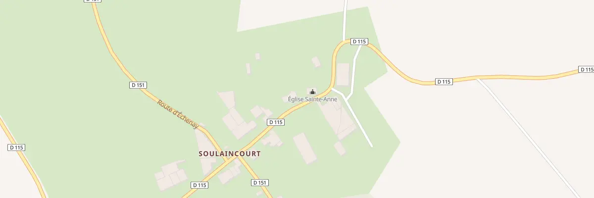 Plan du 11 Rue Principale à Soulaincourt à Thonnance-les-Moulins