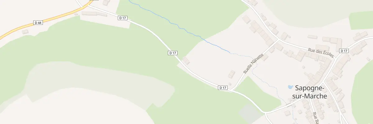 Plan du 5009 Cd N 17 de Sedan A Gerouville à Sapogne-sur-Marche