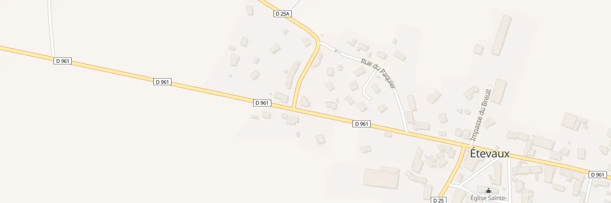 Plan du 10 Rue de Bourgogne à Étevaux