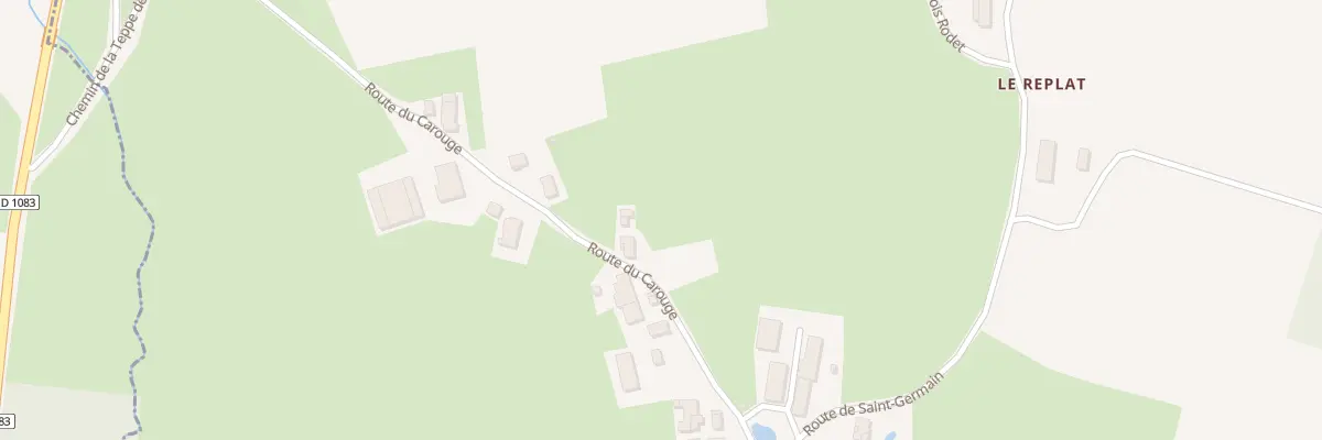 Plan du 559 Rte du Carouge à Villemotier