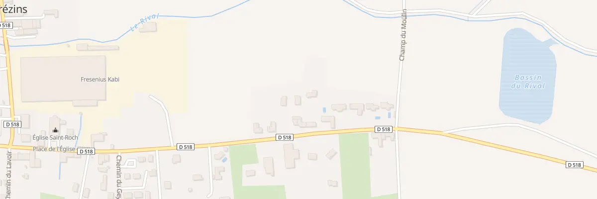Plan du 22 Le Grand Chemin à Brézins
