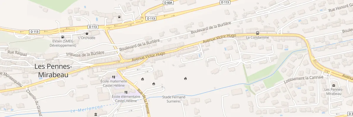 Plan du 44 Av Victor Hugo aux Pennes-Mirabeau