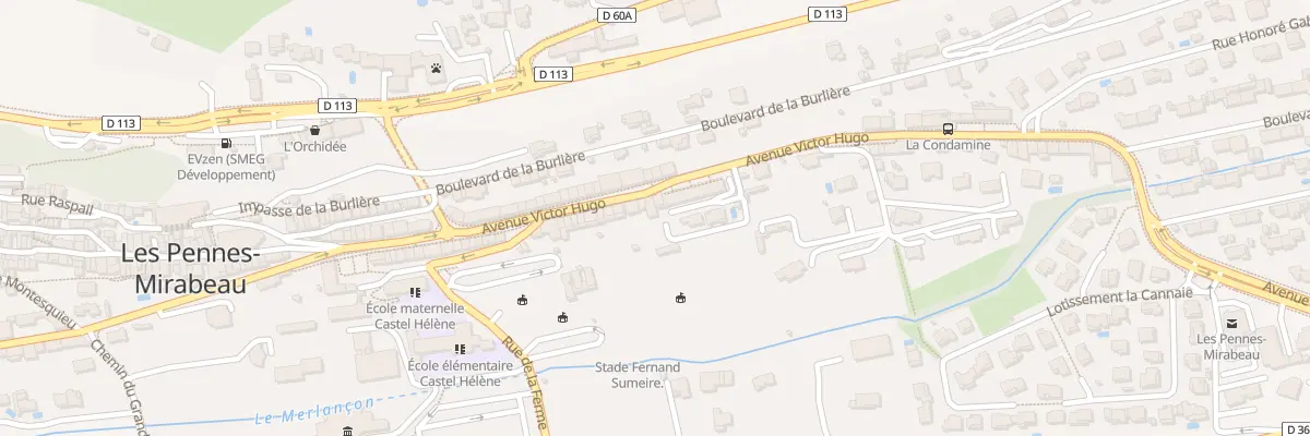 Plan du 54T Av Victor Hugo aux Pennes-Mirabeau