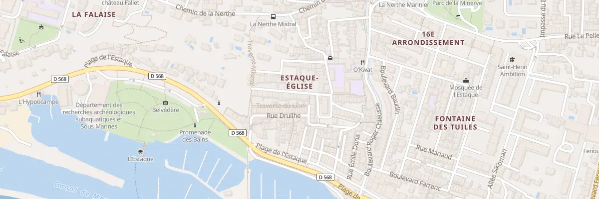 Plan du 11 Rue jumelles à Marseille 16e Arrondissement