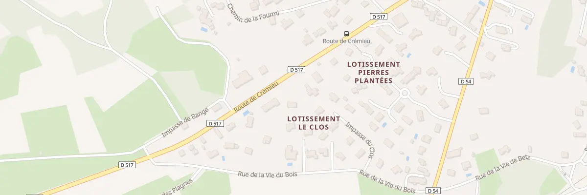 Plan du 453 Rte de Crémieu à Trept