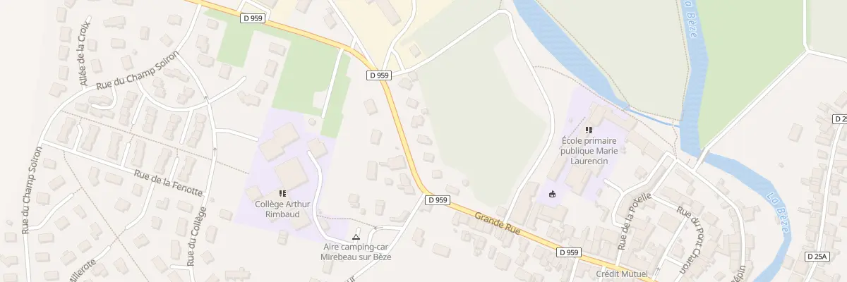 Plan du 62 Gr Grande Rue à Mirebeau-sur-Bèze