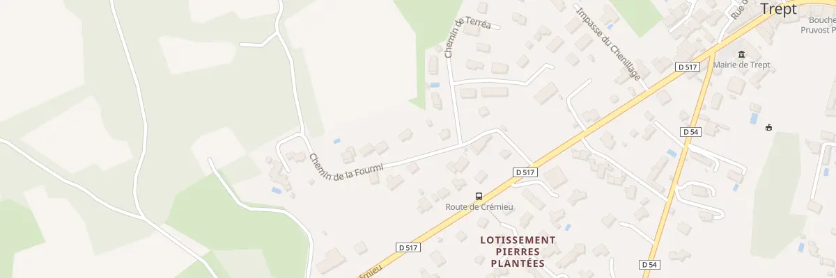 Plan du 40 Che de la Fourmi à Trept