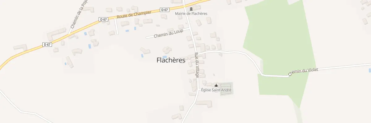 Plan du 14B Rue du Village à Flachères