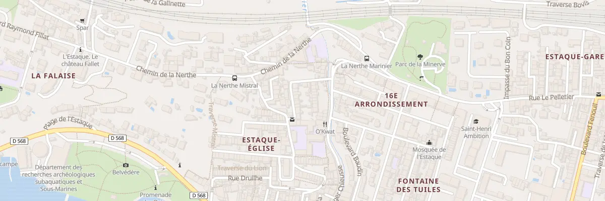 Plan du 10 Tra Leon Veray à Marseille 16e Arrondissement