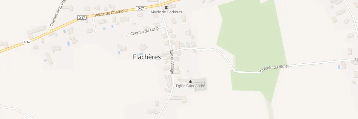 Plan du 15 Rue du Village à Flachères